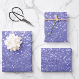 Lavender violet sparkles glitter bling wrapping paper sheets