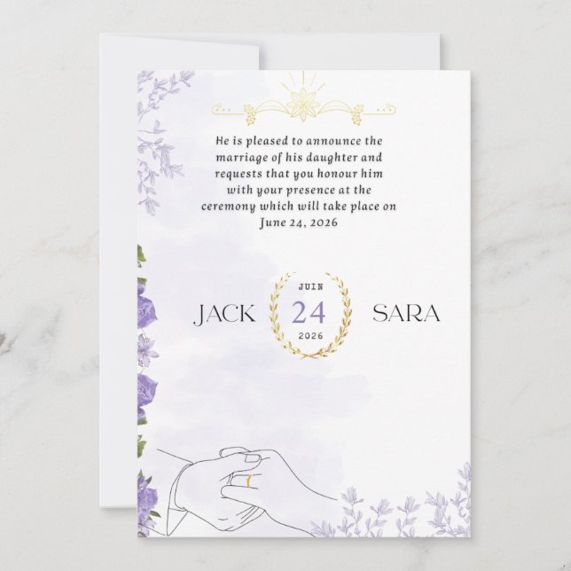 Lavender Vows & Golden Promises🪻 (Front)