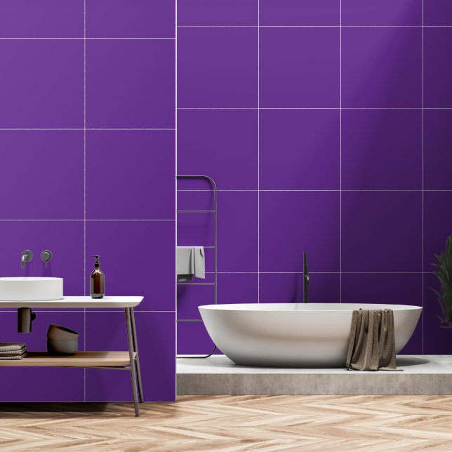 Lavender Wallpaper | Solid Color Wall Treatments Wallpaper (Bathroom)