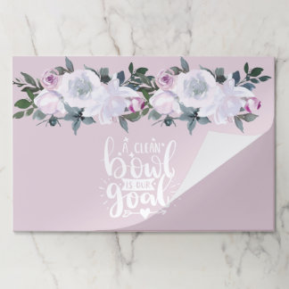 lavender water color floral Inspirational quotes Paper Pad