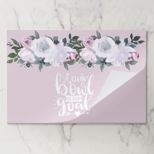 lavender water color floral Inspirational quotes Paper Pad