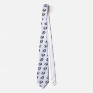 Lavender Water Lilies Neck Tie