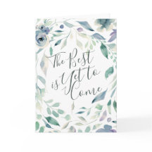 Lavender Watercolor Floral The Best is Yet to Come