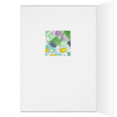 Lavender Watercolor Flower Painting Collage Card (Inside (Left))