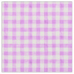 Lavender Watercolor Gingham Fabric