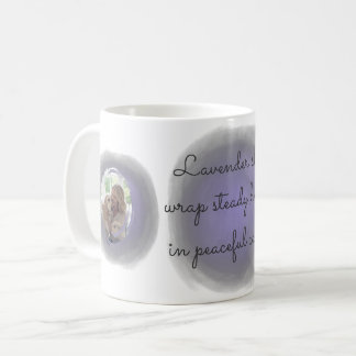 Lavender Watercolor Labrador Retriever Custom Name Coffee Mug