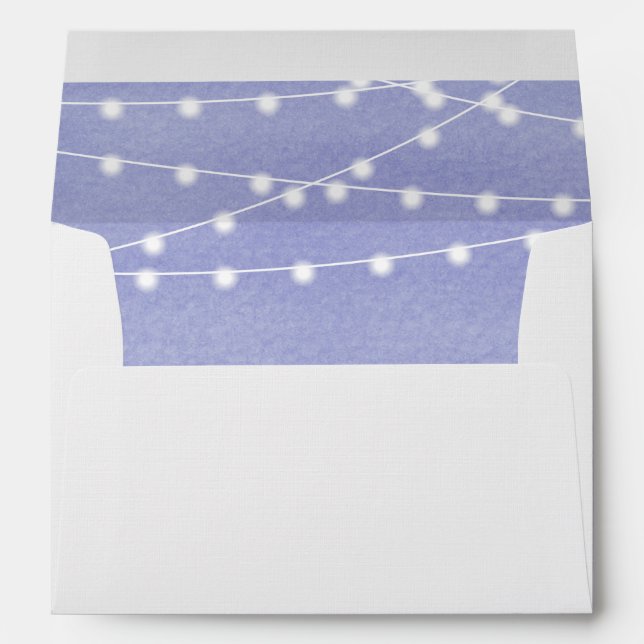 Lavender Watercolor String Lights Envelope (Back (Bottom))