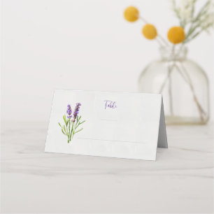 Lavender Watercolor Table Place Place Card