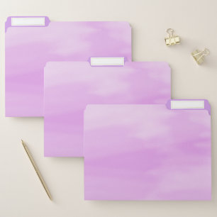 Lavender Watercolor Wash File Folder