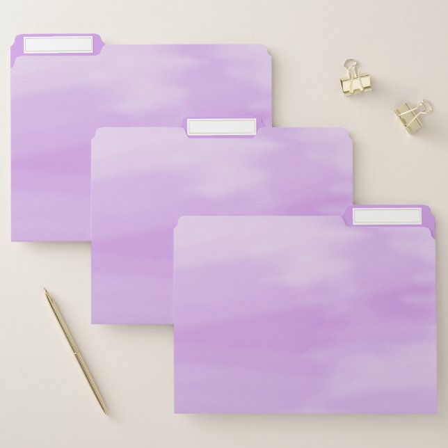 Lavender Watercolor Wash File Folder (Set)