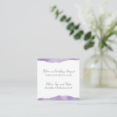 Lavender Watercolor Wedding Info Card (Standing Front)