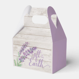 Lavender Watercolor & Wood Essential Oil Class Kit Favor Boxes
