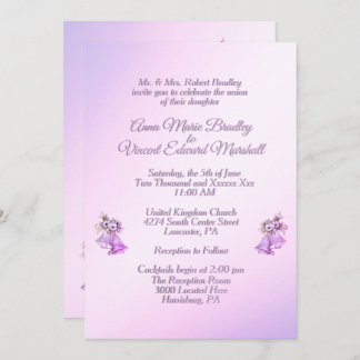 Lavender Wedding Bells Invitation