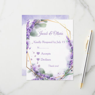 Lavender Wedding Cards