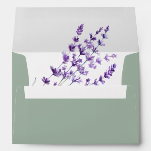 Lavender Wedding Envelopes