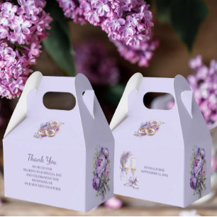 Lavender Wedding Favor Box
