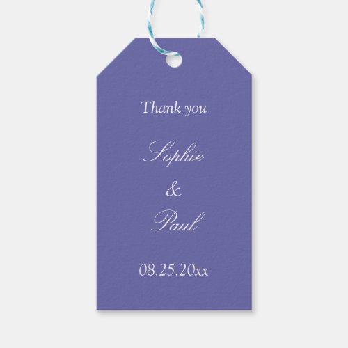 Lavender Wedding Favor Thank You Gift Tags