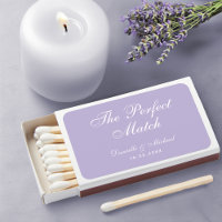 Lavender Wedding Favors Simple Purple White Script
