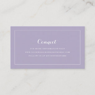 Lavender Wedding Insert