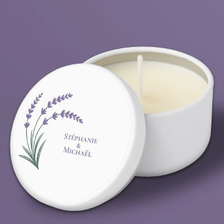 Lavender Wedding Mini Candle Favors