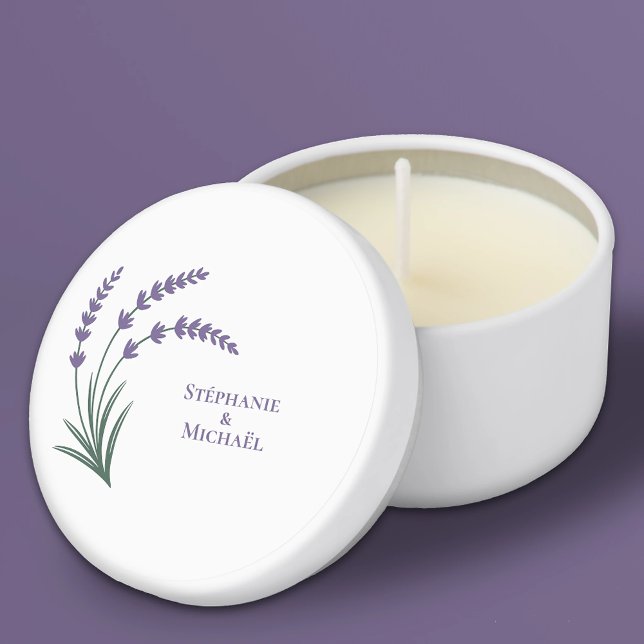 Lavender Wedding Mini Candle Favors (Lavender Wedding Mini Candle Favors)