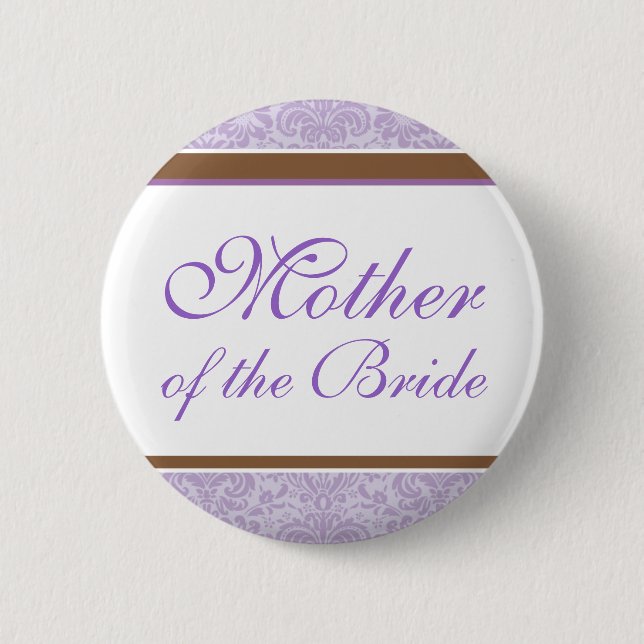 Lavender Wedding Party Button (Front)