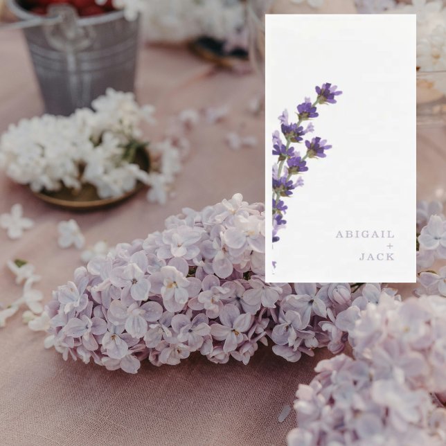 Lavender Wedding Personalized Paper Guest Towels (Creator Uploaded)