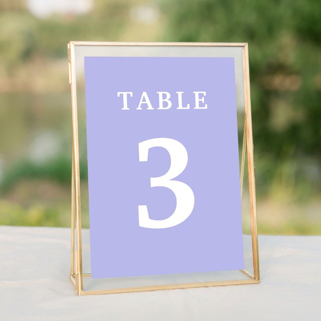 Lavender Wedding Table Number (Lavender Wedding Table Number
)
