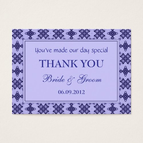 Lavender Personalized Wedding Favor Gift Tags Business Card
