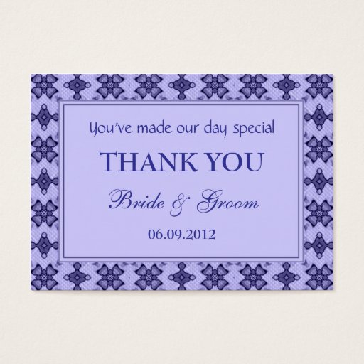 Customizable Lavender Personalized Wedding Favor Gift Tags Business Card