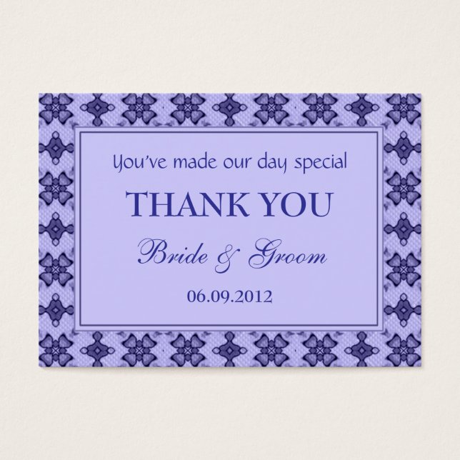 Lavender Wedding Thank You Favor (Front)