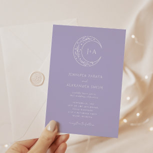 Lavender Whimsical Wedding Invitation