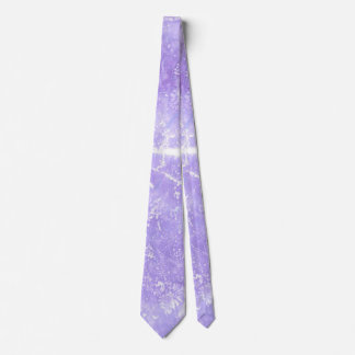 Lavender White Blue Abstract Print Neck Ties