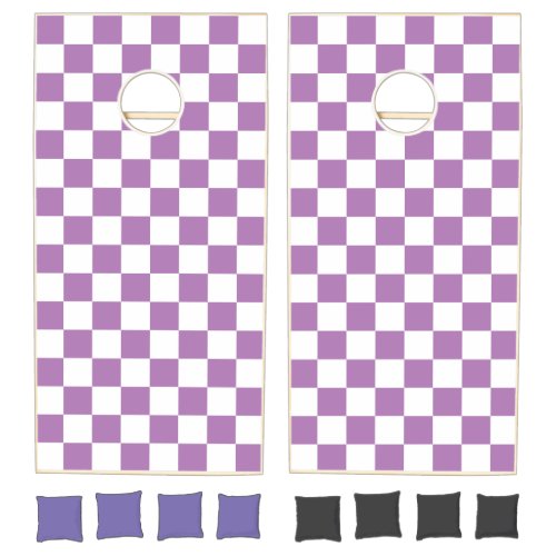 Lavender & White Checker 