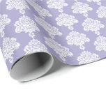 Lavender | White Damask Wrapping Paper<br><div class="desc">This beautiful damask gift wrapping paper is perfect for your gifting needs! Wrap a birthday gift, baby shower gift, bridal shower gift, wedding gift, or gift for any other special occasion. It's also a wonderful choice for wrapping paper crafts : wrapping paper envelopes, wrapping paper bunting, wrapping streamers or wrapping...</div>