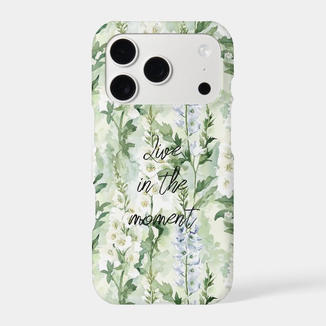 Lavender White Delphinium Flowers   Case-Mate iPhone Case (Back)