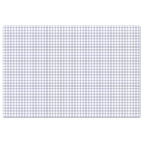 Lavender  White Gingham Pattern Tissue Paper
