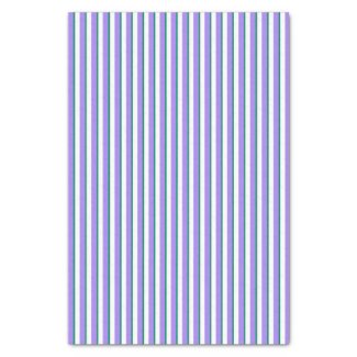 Lavender, White, Green Thin Stripe Tissue Paper