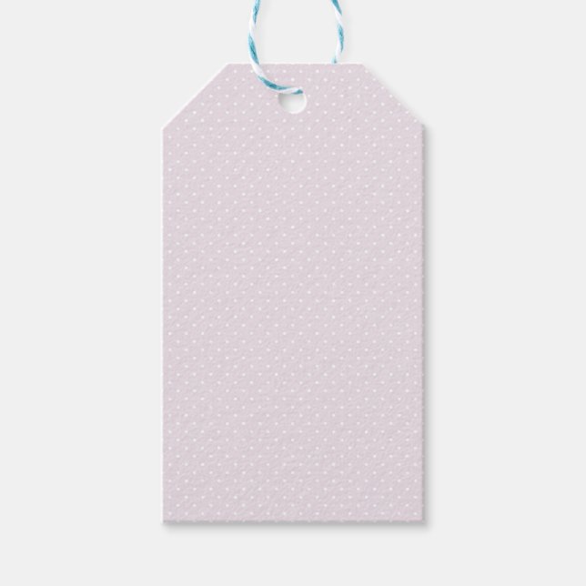 LAVENDER & WHITE POLKA DOTS GIFT TAGS (Front)