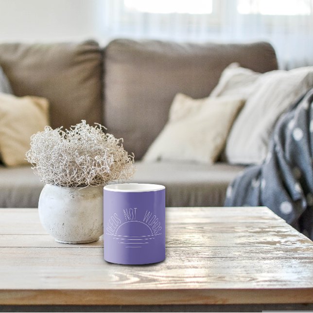 Lavender white sun inspirational quote coffee mug (Creator Uploaded)