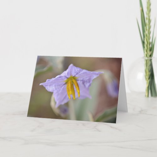 Lavender Wildflower Art Note Card