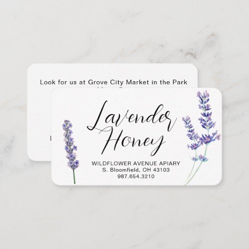 Lavender Wildflower Organic Honey Apiary Hive     Note Card