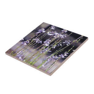 Lavender Wildflowers Ceramic Tile