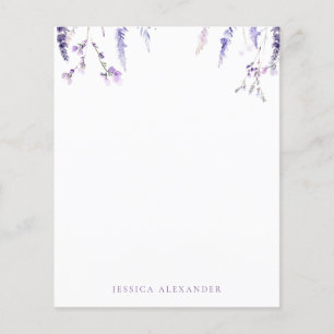 Lavender Wildflowers Personalized Stationery