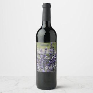 Lavender Wine Bottle Label