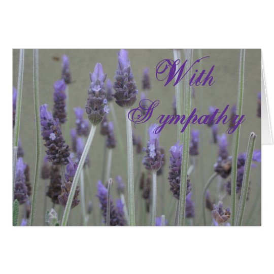 lavender With Sympathy Card