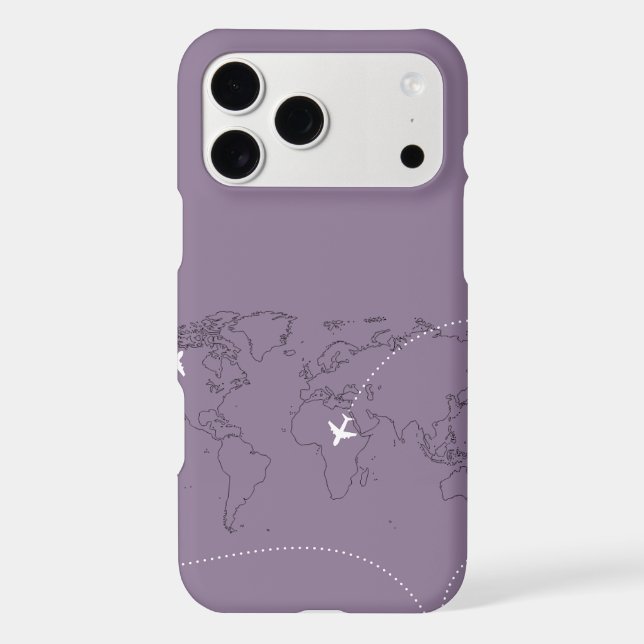 Lavender World Map iPhone 11 Pro Case  (Back)