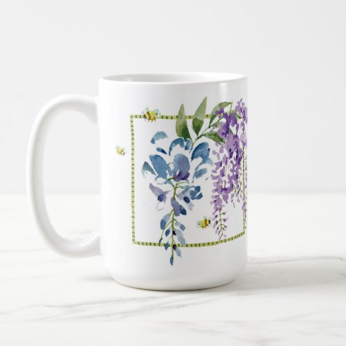 Lavender Yellow Flowers Classic Mug 15 oz Coffee Mug