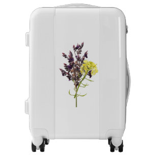 Lavender & Yellow Wildflower Botanical Design Luggage