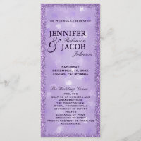 LavenderLights Wedding Program